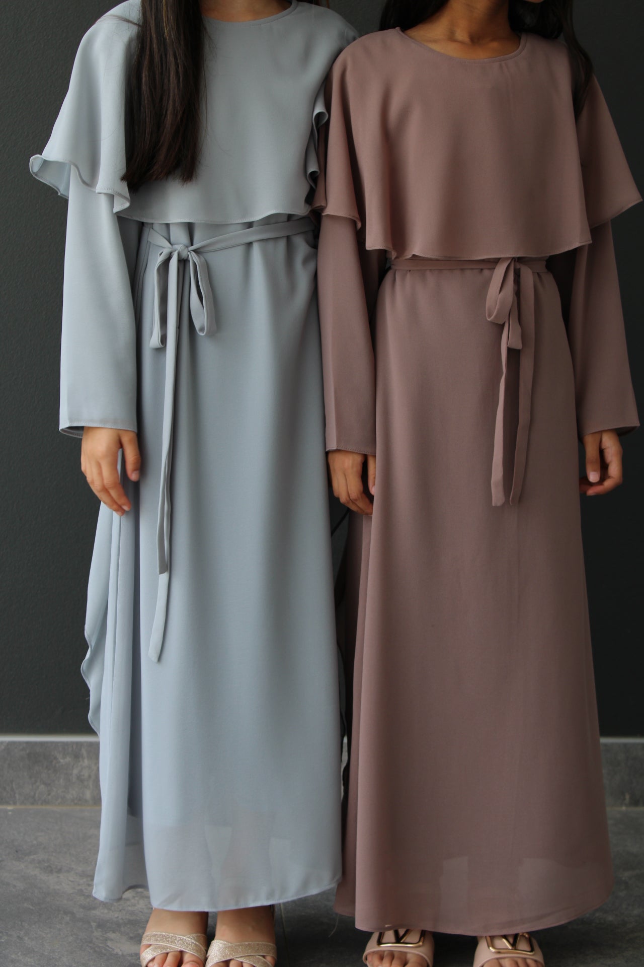 Anneliese Modest Girls Chiffon Dress set